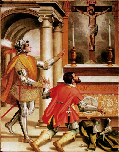 San Giovanni Gualberto et le meurtrier de son frère devant le crucifix de San Miniato - Alessandro Pieroni